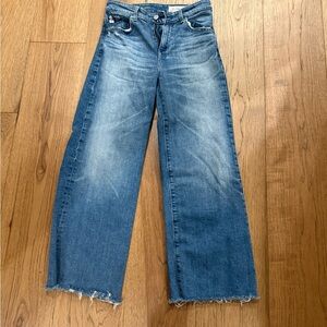 AG Adriano Goldschmied Flare Wide Leg Blue Jeans